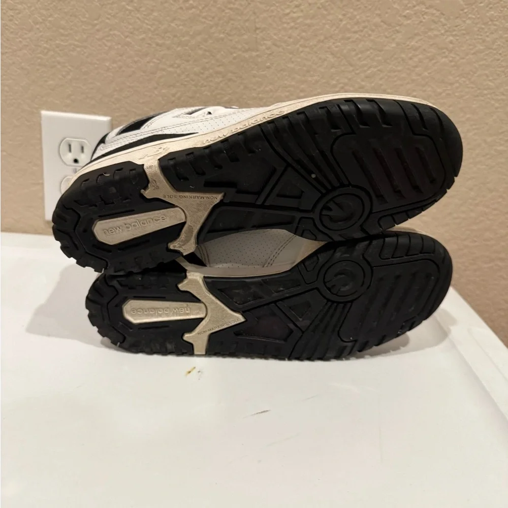 New Balance 550 White and Black Sneakers